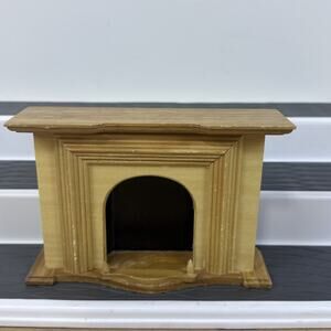 Dollhouse Miniature Fireplace Unfinished Wooden 1:12 Scale